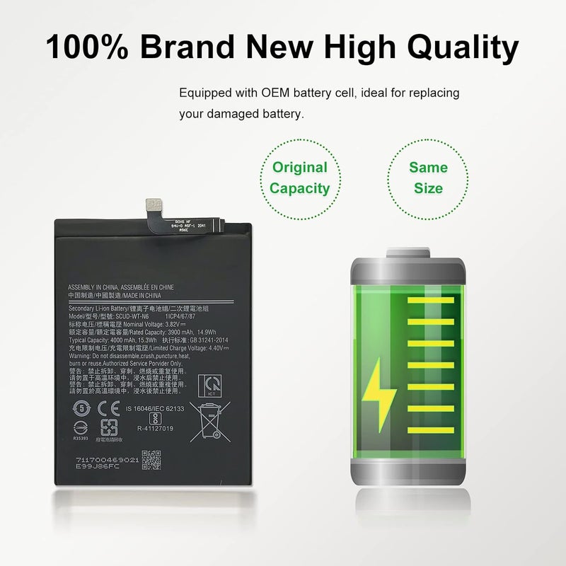 MAXSHARKS New Upgraded Battery for Galaxy A10s & A20s & A21, Scud-WT-N6 Replacement Battery Compatible with Samsung Galaxy A10s & A20s & A21, with Repair Tools & Instruction - Image 3